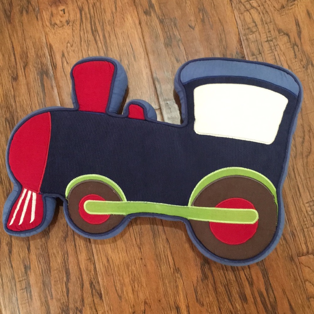 Train Accent Throw Pillow